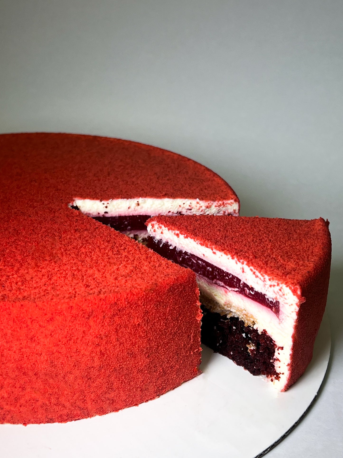 Red Velvet Raspberry Cake