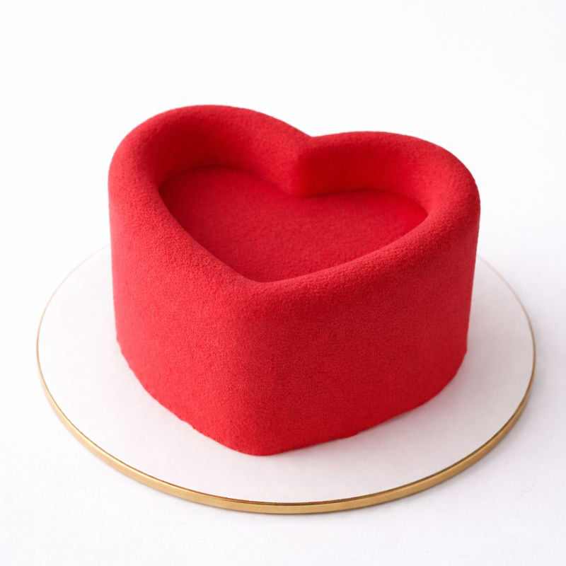 Velvet Heart Bento Mousse Cake
