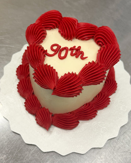 Vintage Heart Cake